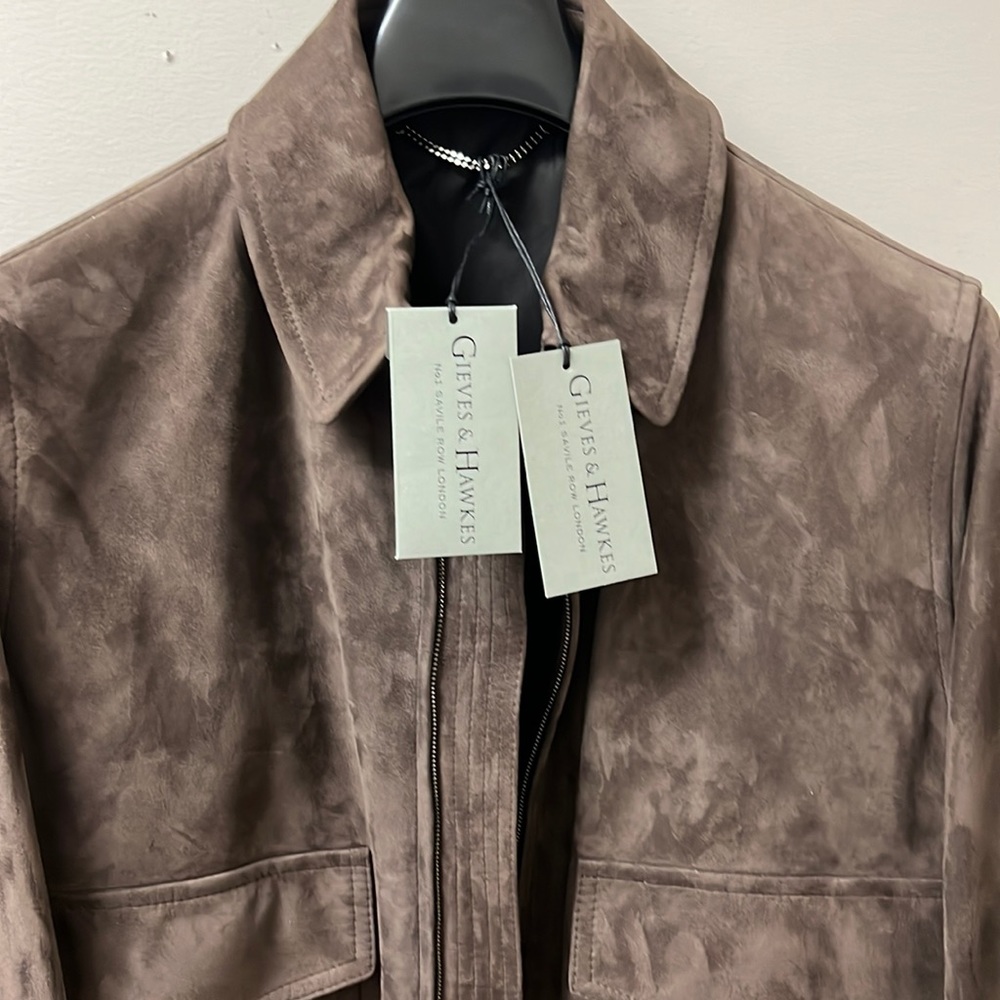 Brown suede jacket